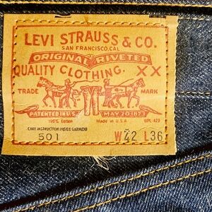 Genuine Vintage Levi's Strauss 501 Denim Jeans - with original tags NEVER WORN
